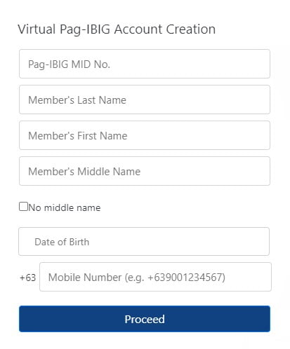 Step 2: Pag-IBIG Online Account Registration